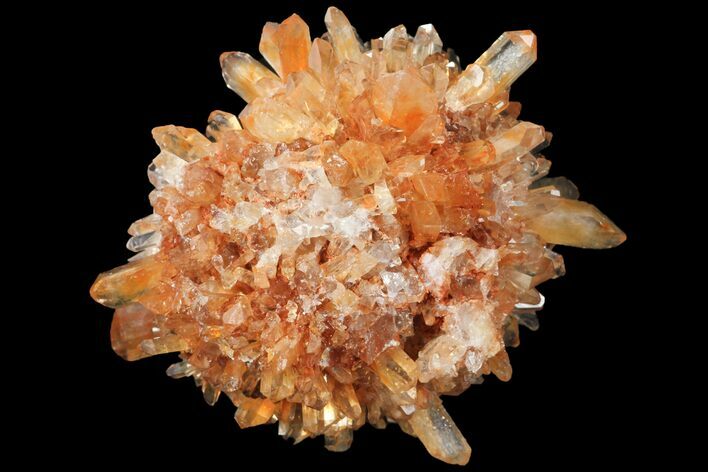 Orange Creedite Crystal Cluster - Durango, Mexico #99185